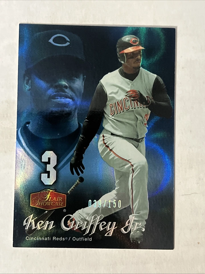 Ken Griffey Jr. 2006 Flair Showcase Field Box Legacy Blue Parallel /150 - Image 1 of 2