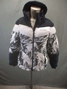 Columbia OMNI-HEAT Size M Womens Full Zip Hood Powder Skirt Snowboard Jacket 161 - Picture 1 of 14