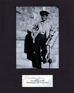Navajo Code Talker Chester Nez SIGNED CUT WWII 1 OF 29 ORIGINAL Code Talkers - Picture 1 of 2