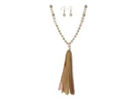 Occasions Gift Giving Teardrop Stone Chain Layered Long Necklace Set Occasions Gift Giving Teardrop Stone Chain Layered Long Necklace Set