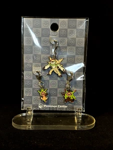 Chespin Quilladin Chesnaught Pokemon Center Metal Charm # 650 651 652 Key chain - Imagen 1 de 2