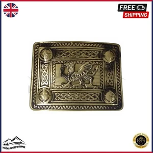 Men’s Dragon Celtic Belts Buckles Scottish Kilt Belt Buckle Antique Finish Welsh - Picture 1 of 2