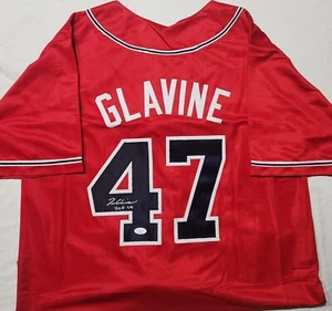 TOM GLAVINE signed Custom Jersey auto autograph certified size XL - Picture 1 of 2