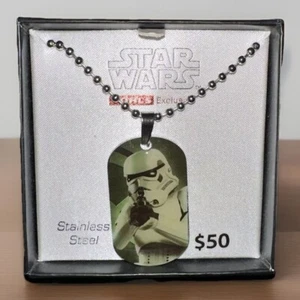 Collana Star Wars Stormtrooper con targhetta per cani in acciaio inox - Nuova con scatola - Foto 1 di 6