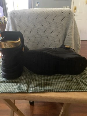 Puma Straps X Balmain Sneakers, Created with Cara Delevingne, Black & Gold - Image 1 of 4