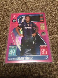 Lautaro Martinez Topps Match Attax Chrome 2021/2022 Pink Refractor Parallel /199 - Bild 1 von 2