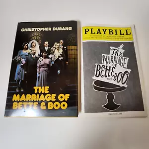 Chris Durang's THE MARRIAGE OF BETTE & BOO hb, w/ playbill from 2008 revival - Picture 1 of 8