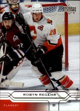 2004-05 Upper Deck Calgary Flames Hockey Card #27 Robyn Regehr