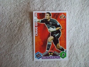 Match Attax 2009/10 football "CRAIG GORDON" Sunderland Trading Card - Picture 1 of 2