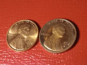 2 LINCOLN MEMORIAL PENNIES, 1978-P & 1978-S (TONED) BOTH BU PROOF, FREE SHIPPING - Picture 1 of 2