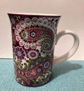 Vera Bradley Barnes & NOBLE Very Berry Paisley Mug porcelain 4.1"H No Lid - Picture 1 of 6