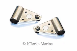 Pack of 2 - 3/4" Spray hood grab rail fittings boat canopy bimini frame tubing - Picture 1 of 1