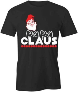 PAPA CLAUS TShirt Tee Short-Sleeved Cotton CHRISTMAS CLOTHING S1BSA637 - Picture 1 of 3