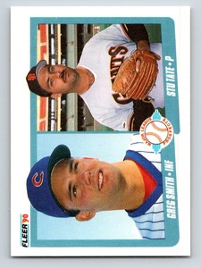 1990 Fleer Greg Smith/Stu Tate RC Chicago Cubs/San Francisco Giants #643