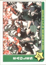 1985 Fleer Team Action Football Card #63 Philadelphia Eagles