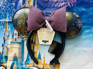 2025 Disney Parks Walt Disney World Magic Kingdom Castle Minnie Ear Headband - Picture 1 of 2