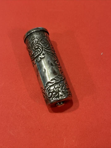 Antique Sterling Silver Sewing Needle Case off SEWING  CHATELAINE Cover