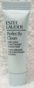 Estee Lauder Perfectly Clean MULTI-ACTION CREME Cleanser Mask Dry .24 oz/7mL New - Picture 1 of 3