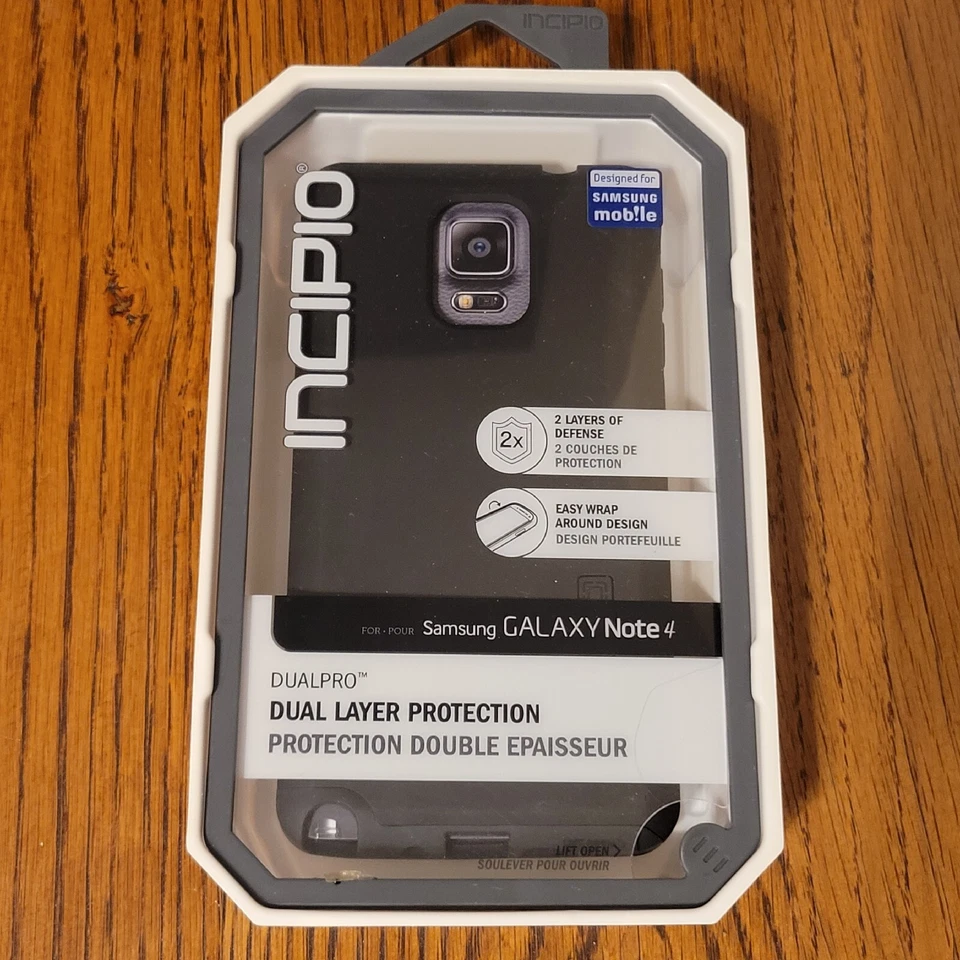 Funda Incipio DualPro Negra para Samsung Galaxy Note 4 - Nueva en Caja Foto 1 de 3