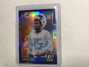 2017 Donruss Optic Rookie Auto Orange #137 Isaiah Ford Miami Dolphins #’d/35 - Picture 1 of 3