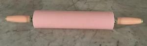 Vintage Rolling Pin 1950's Mid Century Retro Pink Melamine - Picture 1 of 6