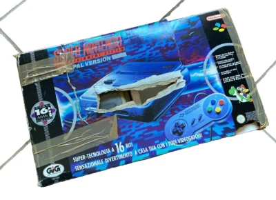 Console Super Nintendo SNES GIG PAL scatola COMPLETA gioco mario world manuale - Immagine 1 di 4