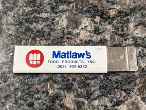 Vintage Matlaw's Food Products Werbung Box Cutter - Bild 1 von 2