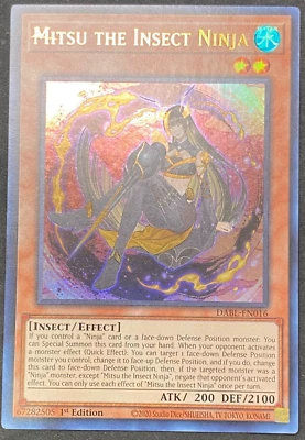 Mitsu the Insect Ninja - Yu-Gi-Oh - DABL-EN016 - Misprint Title Text - Image 1 of 3