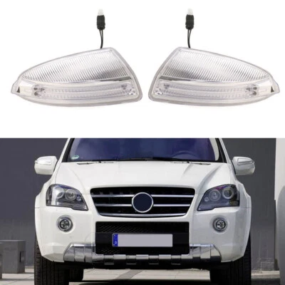 Rearview Mirror Turn Signal Lights For Mercedes ML W164 LCI GL X164 LCI - Image 1 of 4