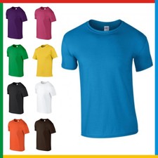 MENS 100% RINGSPUN COTTON T-SHIRT GILDAN Soft Feel PLAIN T SHIRT: Small - 3XL