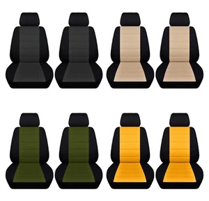 Car Sedan Seat Covers Fits 2013-2017 Ford Fusion Front Seat Black and Color ABF - Bild 1 von 24