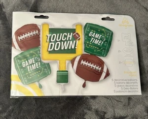 Football Balloons Party Decorations Super Shape Super Bowl Colorful Mylar Foil - Picture 1 of 6