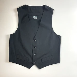 FAME MENS WORKWEAR BLACK VEST LARGE - Picture 1 of 2
