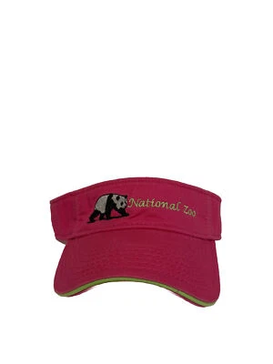 Sombrero visera estilo panda vintage NATIONAL ZOO rosa bordado Foto 1 de 4