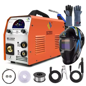 HITBOX 5IN1 MIG WELDER ALUMINIUM 250A GAS GASLESS LIFT TIG ARC WELDING MACHINE - Picture 1 of 15