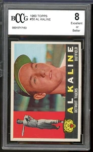 1960 Topps #50 Al Kaline Card BGS BCCG 8 Excellent+ - Picture 1 of 2