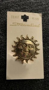 Streamline Vintage Sun Button 1 3/8” (Washable/Dry Cleanable) - Picture 1 of 3