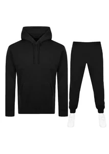 Conjunto de chándal para hombre Premium polar sudadera con capucha parte superior e inferior conjunto de joggers gimnasio jogging - Imagen 1 de 7