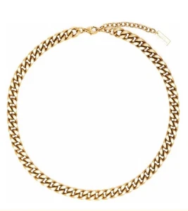 Saint Laurent MEDIUM CURB CHAIN METAL NECKLACE New In Box! - Bild 1 von 3
