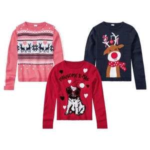 Weihnachtspullover Kinder beleuchtet 8 9 10 11 12 13 14 Jahre - Bild 1 von 12