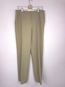TOMMY HILFIGER Womens Beige Zippered Wear To Work Straight leg Pants 2 - Picture 1 of 3