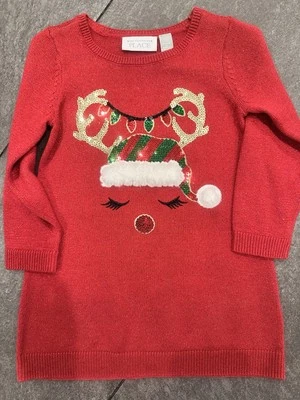 Vestido Suéter Bebé Niña’s The Children’s Place Reno ~ Talla 18-24 Meses Foto 1 de 4