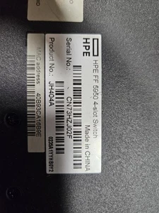 HPE FlexFabric 5950 4-slot JH404A CN73HZJ02F Mod1 JH180 Mod2 JH406A - Picture 1 of 5