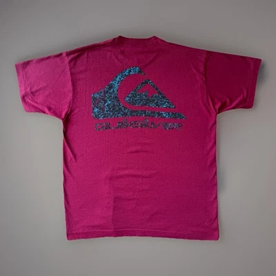 Camisa De Colección Quicksilver XL Granate Años 90 Surf Patinador Ropa Deportiva California Foto 1 de 4