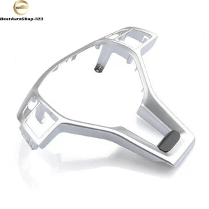 For Mercedes Benz W204 W207 W212 C-Class Silver Chrome Steering Wheel Trim Cover - Picture 1 of 7