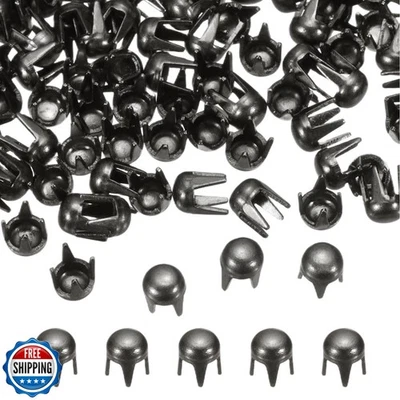 PATIKIL 2mm Round Dome Rivet, 180 Pcs Metal 4 Claw Spike Spot Stud Punk Rock  - Image 1 of 4