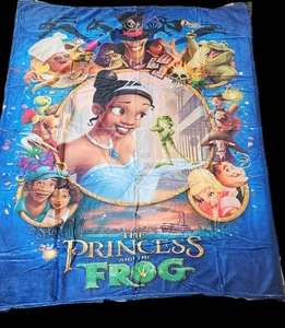 Princess Tiana The Princess And The Frog Throw Blanket 50" X 40" Movie Blanket - Picture 1 of 2