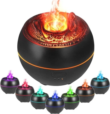 Aroma Diffuser Mit Flammen Effekt Luftbefeuchter Diffusor Für ätherische Öle - Bild 1 von 4