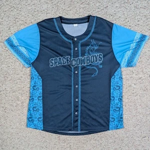 Sugar Land Space Cowboys Jersey Chinese New Year Adult XL SGA Dragon 24 Blue - Picture 1 of 8