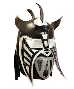 HYSTERIA (pro-fit) Lucha Libre Maschera da Lotta Costume Halloween - Nero/Grigio - Foto 1 di 1
